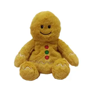 Warmies  Gingerbread Boy Stuffed Animals Plush Toy - Brown