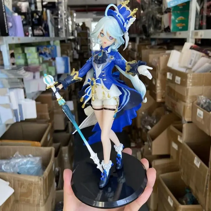 23cm Genshin Impact Focalors (Furina) High-Grade PVC Plastic Action Figure, Collectible Model Toy, Cute Girly Gifts (About 23cm in Height, No Retail Box)