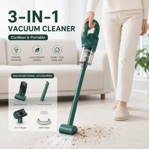 3 In 1 Cordless Handheld Vacuum Cleaner, 50000Pa Rechargeable Vacuum For Home Car Sofa Pet Hair