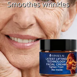 Lifting & Firming Facial Cream，Face Cream with Collagen, Retinol, and Bee Venom, Reduces Fine Lines, Wrinkles, Crow's Feet, Smile Lines, Frown Lines, Tightens Skin
