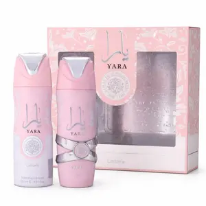 Yara by Lattafa for Women - 2 Pc Gift Set 3.4oz EDP Spray, 6.7oz Deodorant Spray