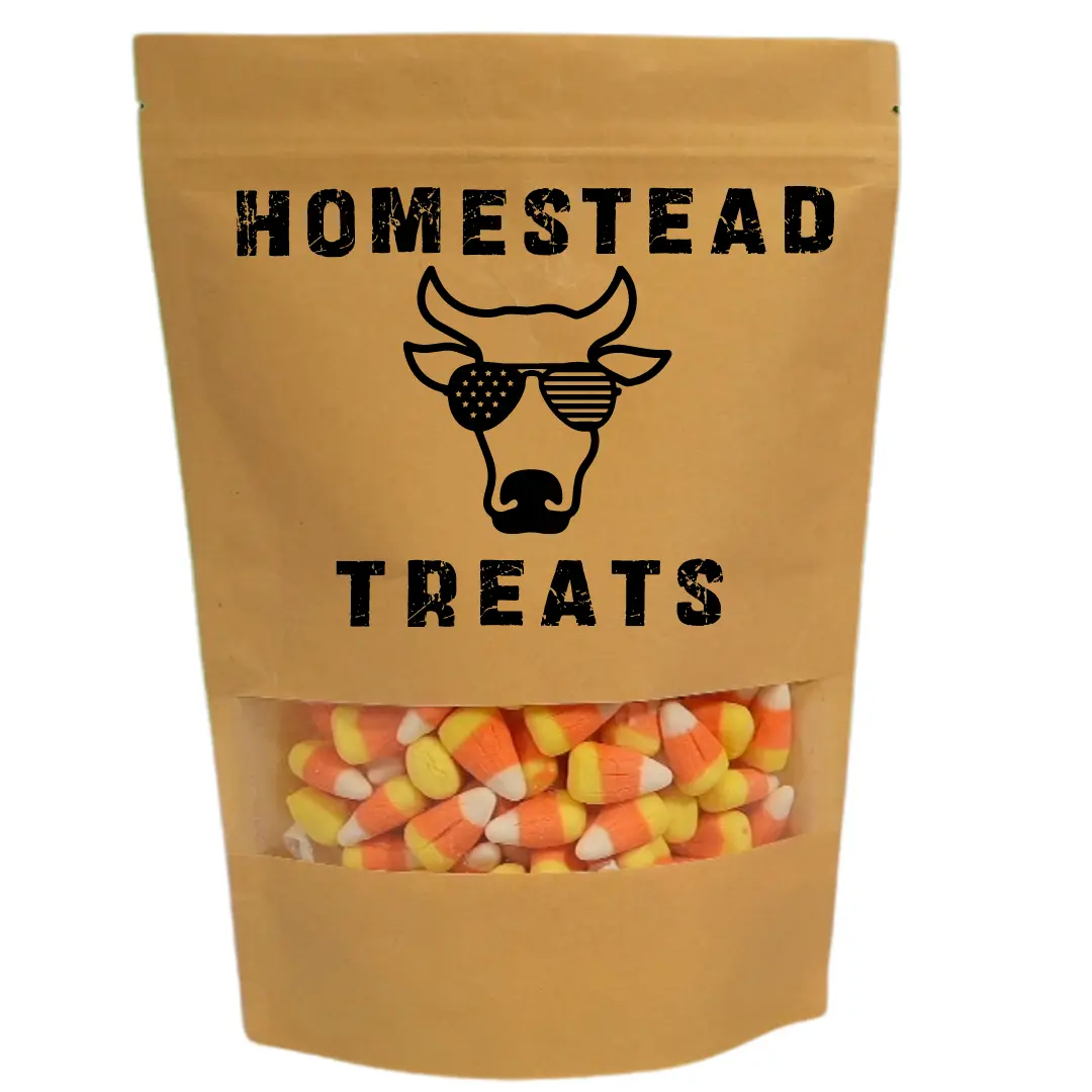 Homestead Treats Candy Corn Freeze Dried Candy, Classic, S'mores, Caramel Apple Flavors - - Limited Time, Seasonal, Light & Crunchy - Perfect for Snacking - Resealable Container, Freeze-Dried Snack Candie