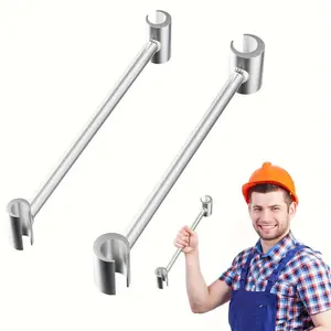 2 pieces of heavy metal precision door hinge adjustment wrench set-double-ended hand tool with ergonomic grip and adjustable mechanism, used for door repair, cabinet and hardware installation of metal structures, door hinge tools and accessories, door hin