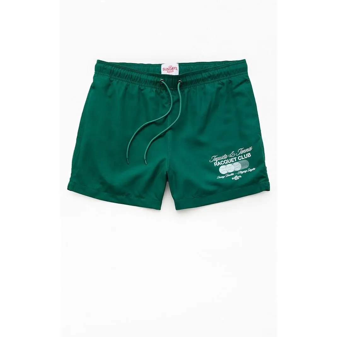 Los Sundays Men's Tequila & Tennis 5" Swim Trunks