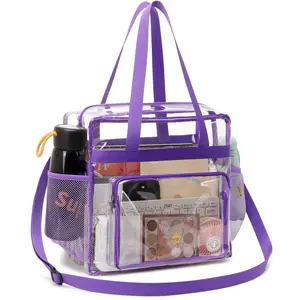 FARMARK Clear Bag for Stadium Events 12 x6 x12 Clear Crossbody Tote Bag Stadium Approved with Adjustable Longer Strap Purse Carry crossbodybagwomen work bag shoulder bags purses crossbody bags purses crossbody bags