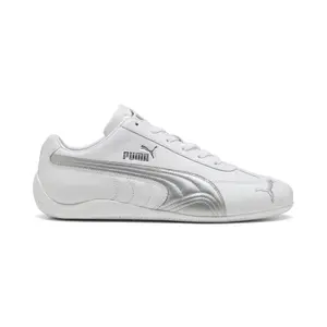 PUMA Mens Speedcat Leather Lace Up Sneakers Shoes Casual - White