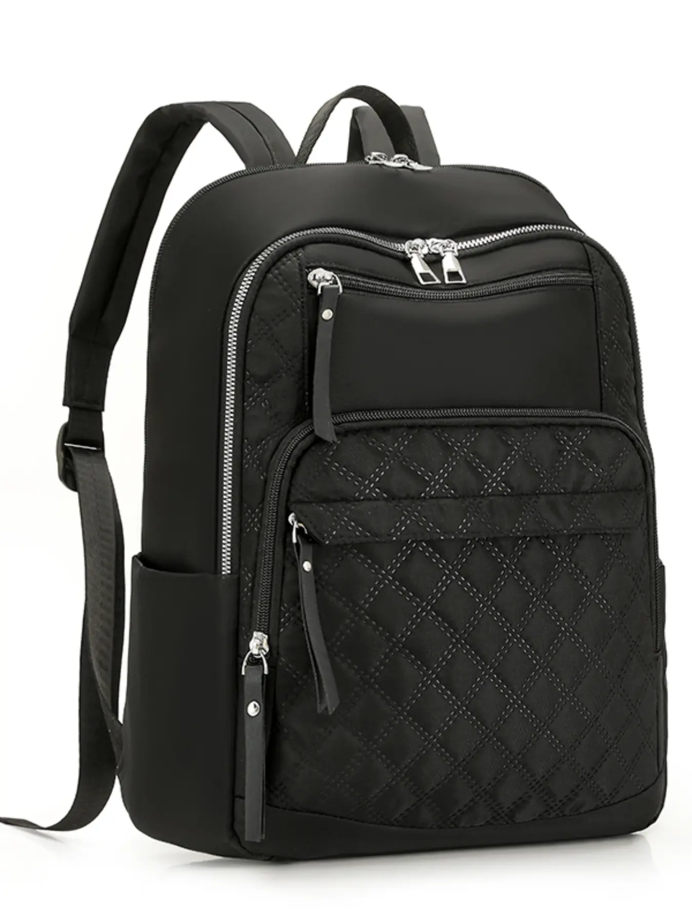 New Large Capacity Waterproof Water Resistant Women's Quilted Nylon Backpack, Casual Travel Bag, Laptop Student Bookbag, Computer Backpack, Backpack for School, Lightweight Durable Handbag for Women, Backpacks Women