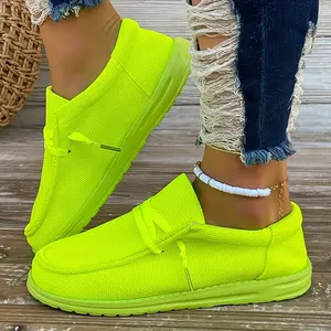 Women's Solid Color Casual Sneakers, Slip On Soft Sole Platform Casual Shoes, Low-top Walking Comfy Shoes plus size