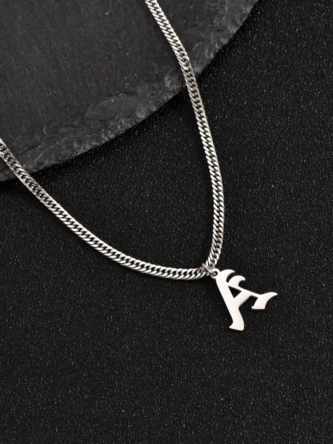 Men's Street Trend 26 Letter Design Pendant Necklace, Trendy All-match Pendant Mexican Necklaces, Fashionable Jewelry As Birthday Gift for Friends
