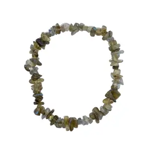 Labradorite Chip Stretch Bracelet