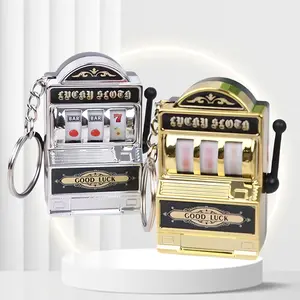 Vintage Fruit Machine Keychain, Creative Fashion Bag Accessory, Realistic Portable Model, Collectible Fashion Pendant, Halloween Party Gift, Keychain Collectibles