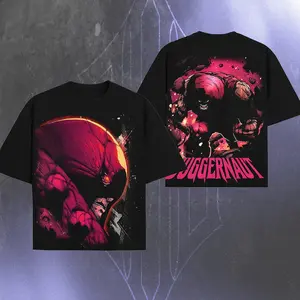 Juggernaut Xmen MCU Comic Double Printed Oversize Lightweight, Character Comics TV Series Graphic Design Unisex Top Cotton Streetwear T-Shirt Clothes Menswear
