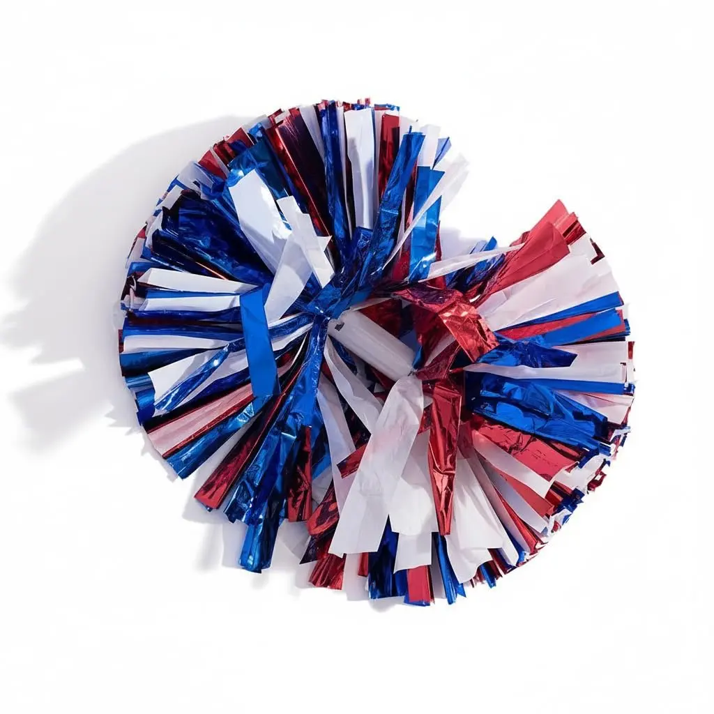 Metallic Red, Blue & White Foil