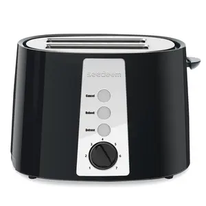 Toaster 2 Slice, Extra Wide Slot Toaster, 6 Shade Settings, Bread Toaster with Cancel, Defrost, Reheat Function, Extra Wide Slots for Waffle or Bagel, Removable Crumb Tray, 750W