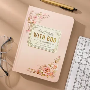 One Minute with God for WoMen, 365 Days Devotional Journal, Portable Daily Reflections NoteBook, Perfect Gift for Holidays Birthdays Christmas New Year, Self Improvement Journal