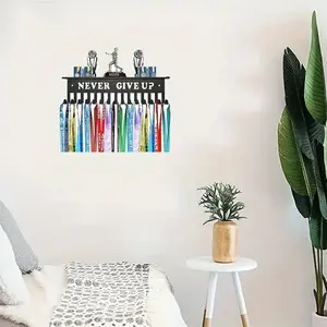 Metal Wall-Mounted Medal Display Rack, Hang Sports Awards and Ribbons, Home Wall Decor, Independent Storage Space, Easy Assembly