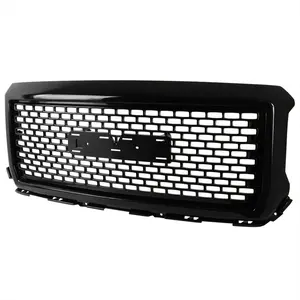 2014-2015 GMC Sierra 1500 Glossy Black ABS Denali Style Square Mesh Grille