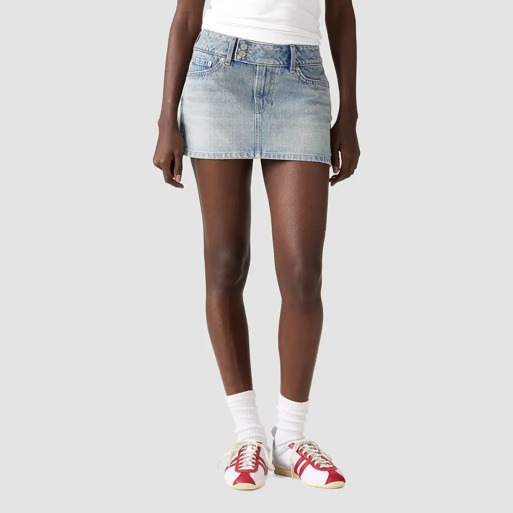 Levi's Women's Superlow Mini Skirt, Denim, Slim