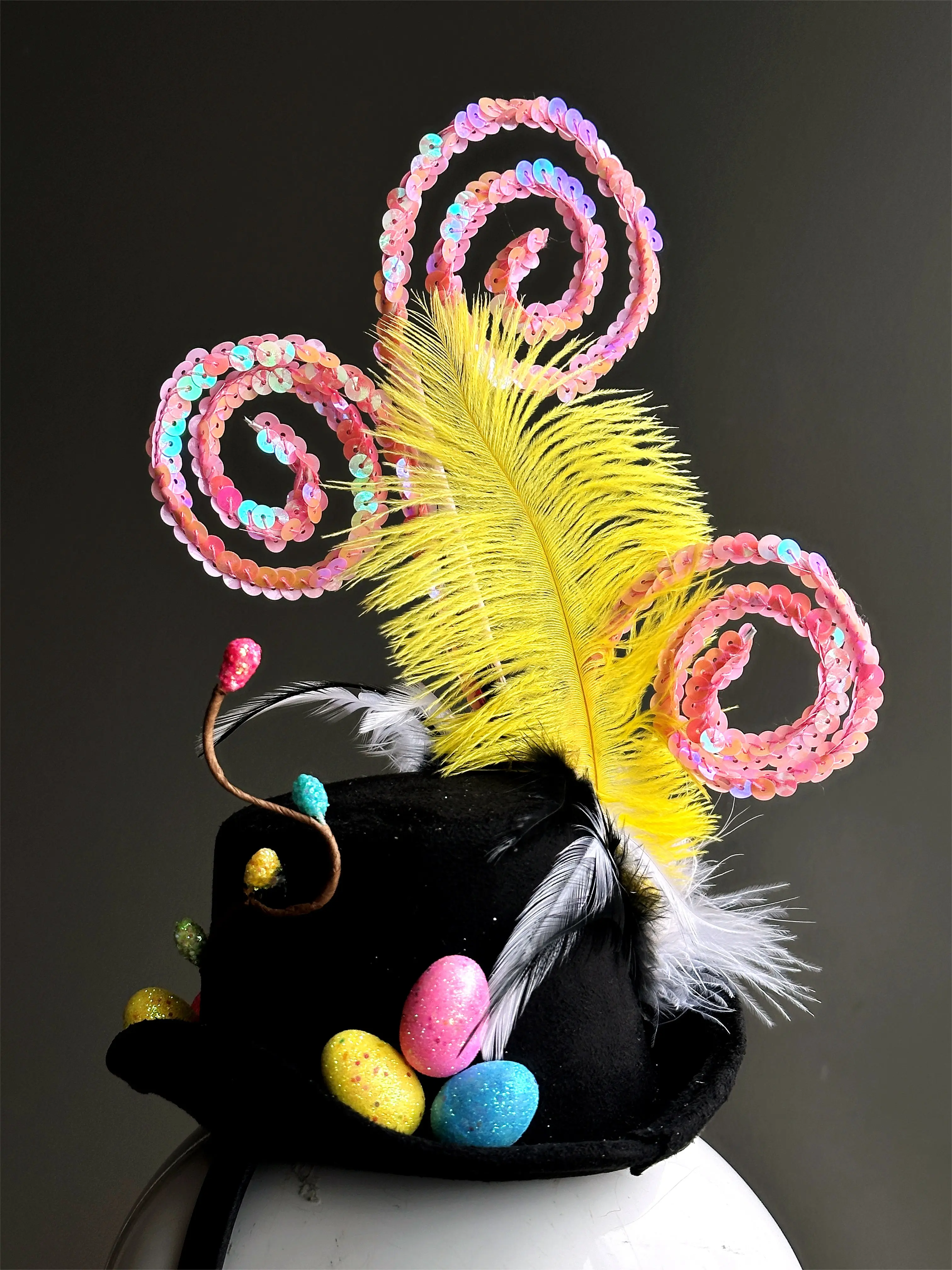 Kids Easter Hat - Pink Swirl