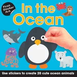 First Sticker Art: In the Ocean: Color By Stickers for Kids, Make 20 Pictures! (Perfect Christmas Gift, Stocking Stuffer for Ages 3+)  Paperback – Sticker Book, March 1, 20