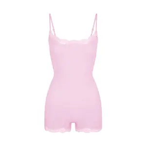 Lunaclo Women's Tiger Print Lace Trim Camisole & Shorts Set – Soft Stretchy Quick-Dry Sleepwear for Nightwear & Lounge, Sexy Elegant Pajama Set, Breathable & Lightweight