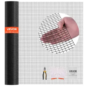fathersdaygift VEVOR Hardware Cloth 60 inx 100 ft, 1/2 in 19 Gauge Galvanized Wire Mesh Roll, Weather-Resistant Vinyl Coated Chicken Wire Fencing, Heavy Duty Welded Garden Plant Fencing for Rabbit Cage Snake Fence