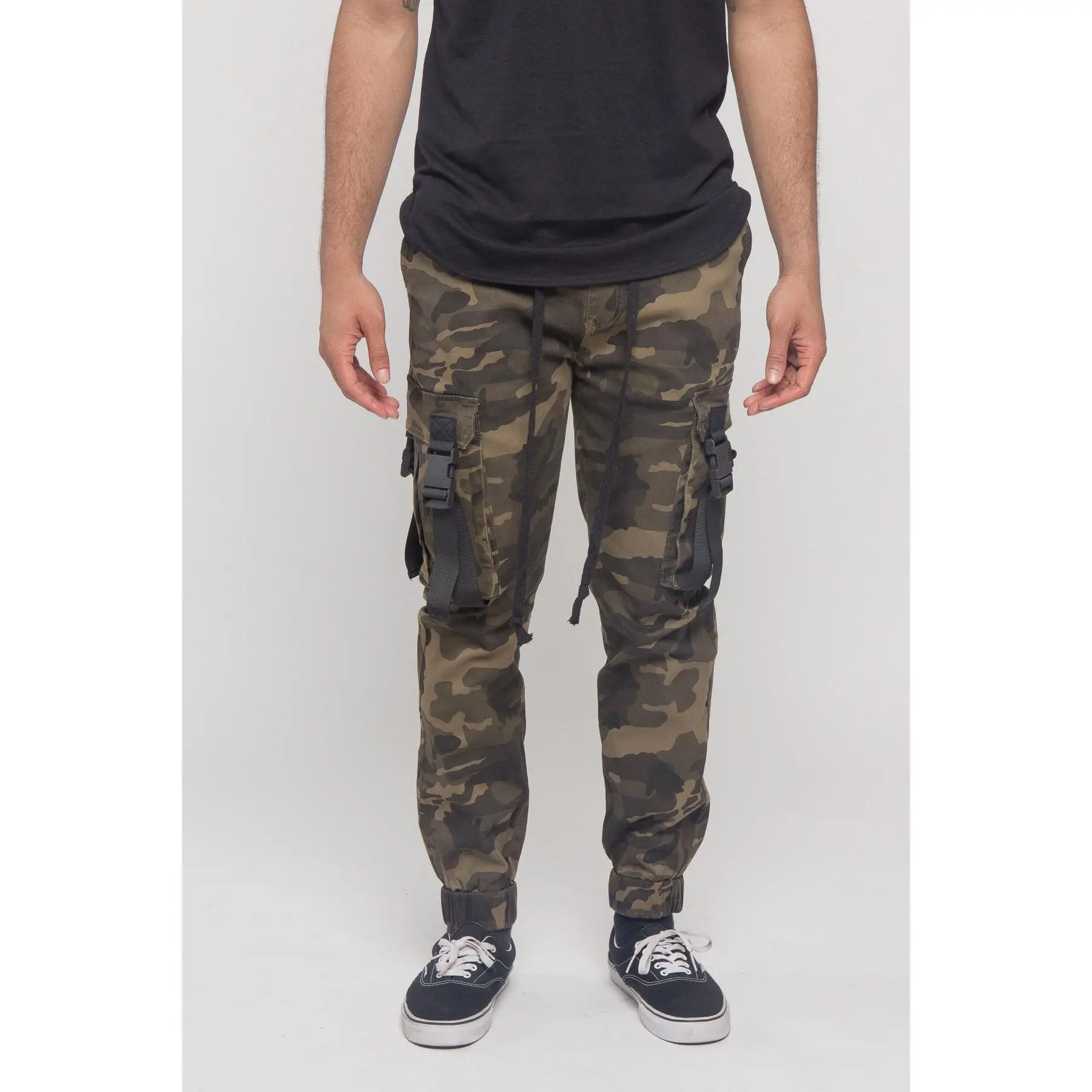 Utility Buckled Jogger Pants