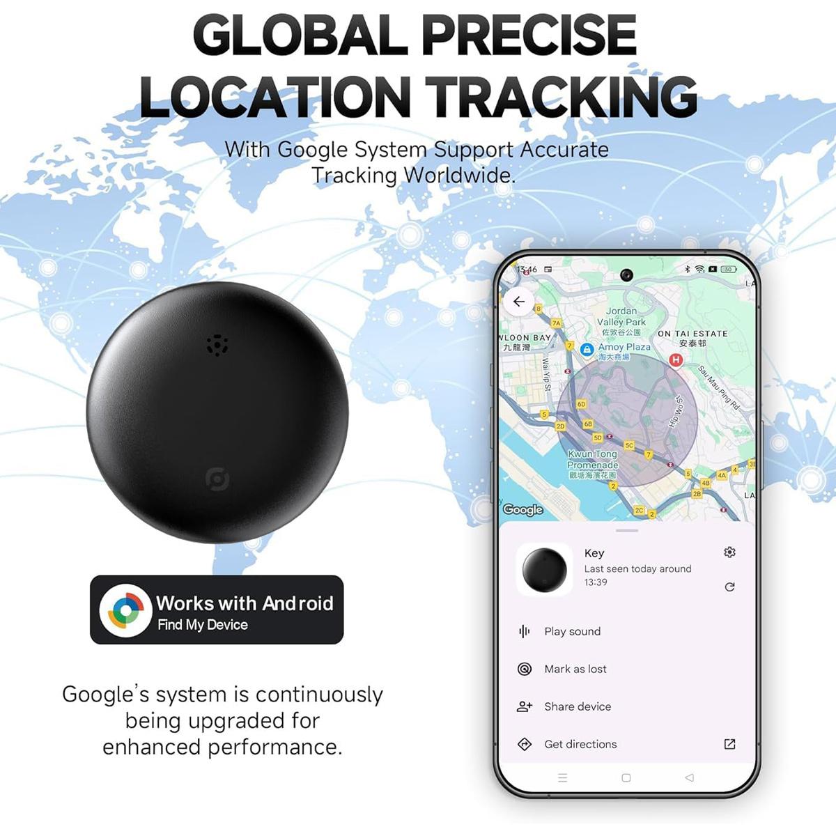 GPS Tracker for Car, Mini Tracker Device with Weatherproof Magnetic Case No Subscription No Monthly Fee Best Hidden GPS Trackers, Global Coverage Location Tracker, Anti-lost Device for Vehicles Kids Dogs Luggage