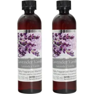 Set of 2 Lavender Vanilla  Warming Oils 5 Ounce Ideal  for Weddings  Reiki Meditation Bathroom Settings P1