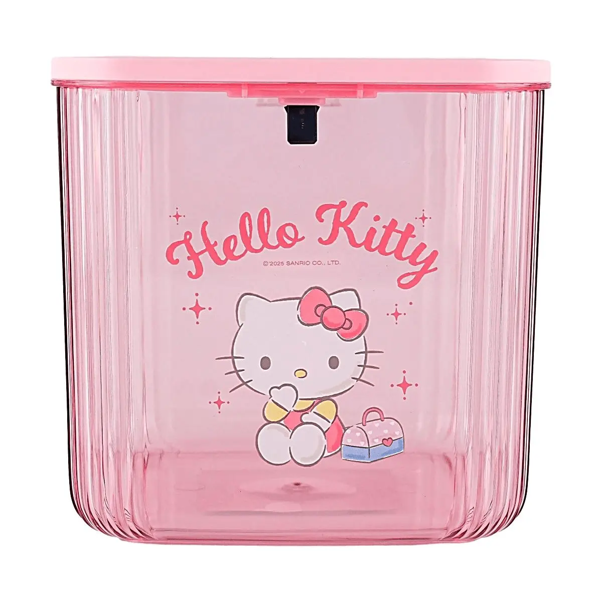 Sanrio Hello Kitty Pink Kawaii Desk Organizer Box with Lid - Cute Makeup & Stationery Storage for Girls