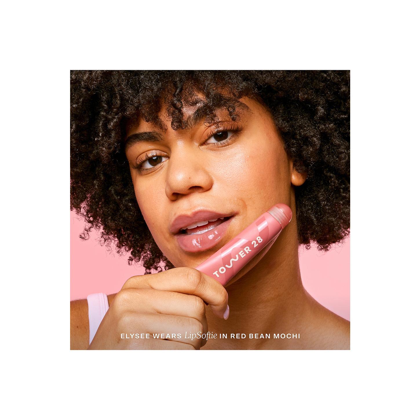 Tower 28 Lipsoftie Tinted Lip Treatment in Red Bean Mochi