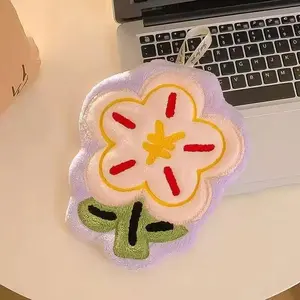 Rich Flower Cute Kitchen Bathroom Towel No Lint Coral Velvet Super Absorbent Fast Drying Hand Towel Hanging