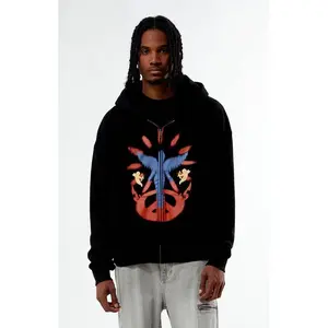 Pacsun Men's Peace Full Zip Hoodie Sweatshirt, Hoodie, Comfort Colors