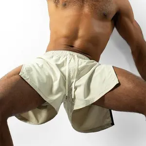 European and American Fitness Running Trendy Sports Pants Sexy Shorts Men's Side Zipper Summer Sports Shorts