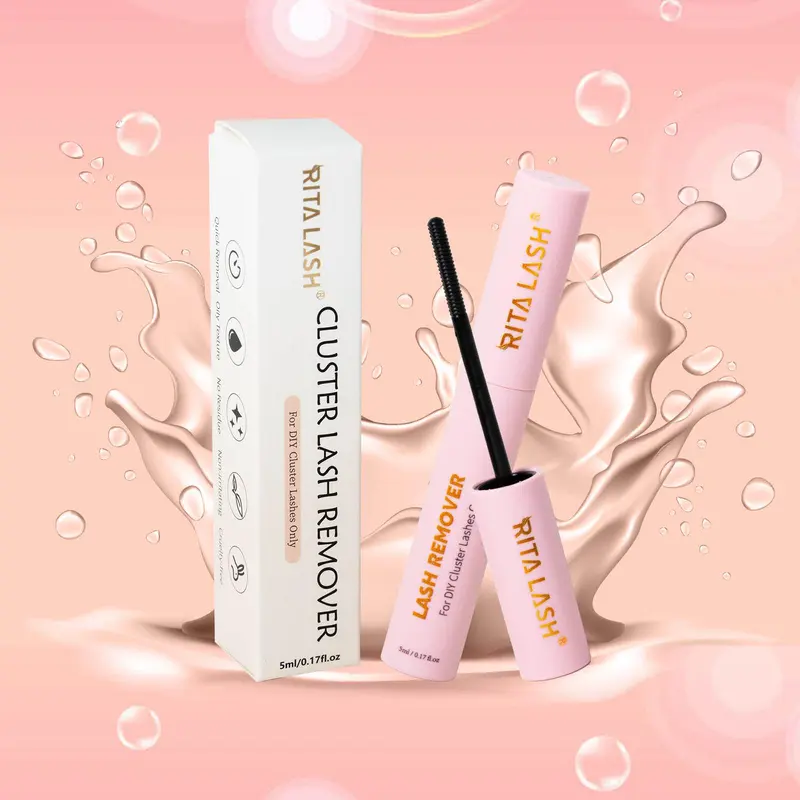 5ml Comfort Eyelash Glue Remover with Spiral Brush Head, Music Festival Makeup Essentials, Cosmetic Eye Lash Glue Remover Product, Lashes Remover, Eye Makeup, Makeup Products, Christmas Gift, Gentle Makeup Cleansing, Eyelash Extensions Remover