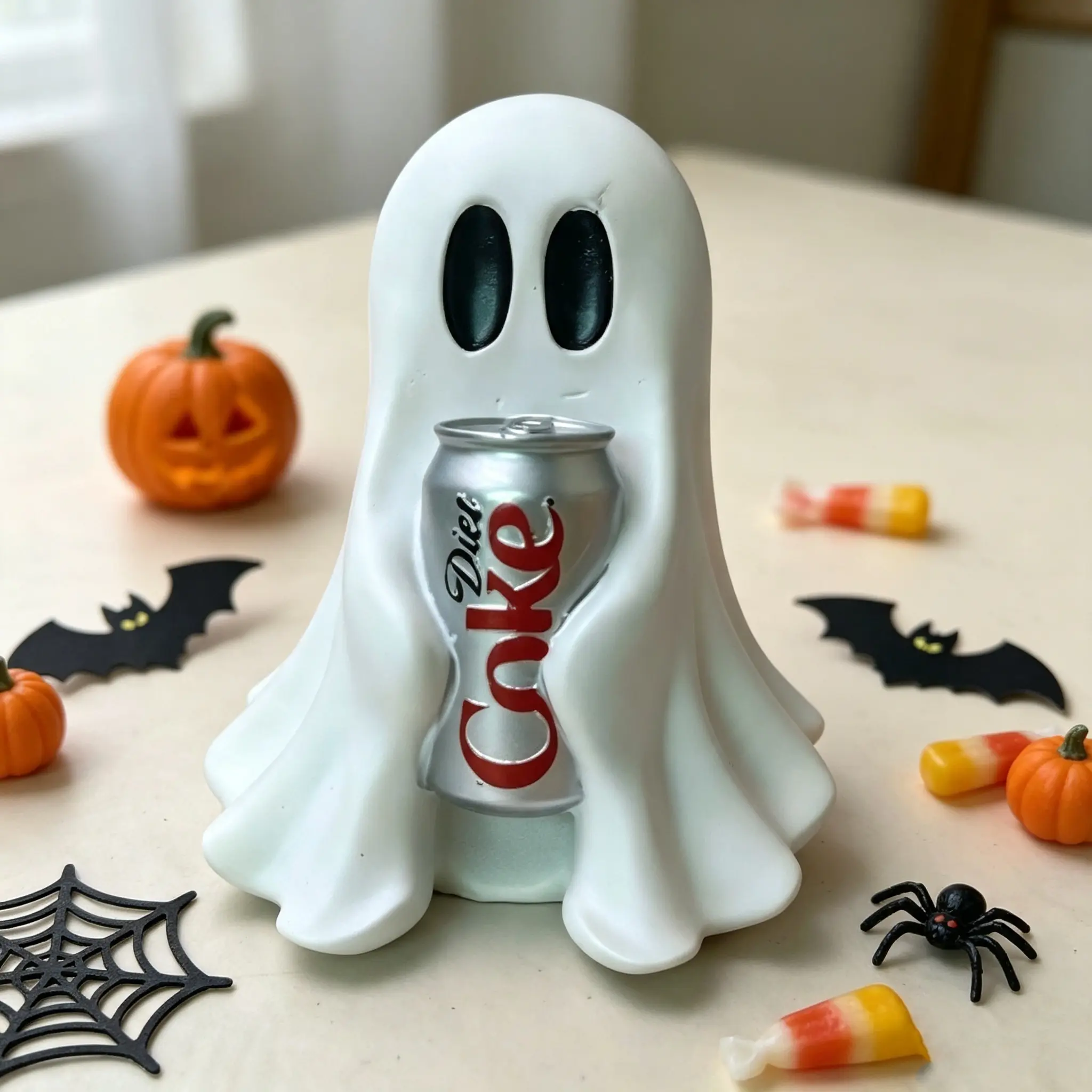Ghost Hug Beverage Can Resin Craft Decoration, Home Decoration, Room Decoration Statue, Halloween Decoration, Ghost Wine Rack Ornament