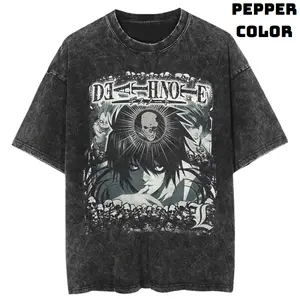 Death Of L Vintage Graphic Tee, L Tee, Death Note Shirt, Manga Anime Shirt, Unisex T-Shirt, Anime Clothing, Top Menswear Womenswear Streetwear