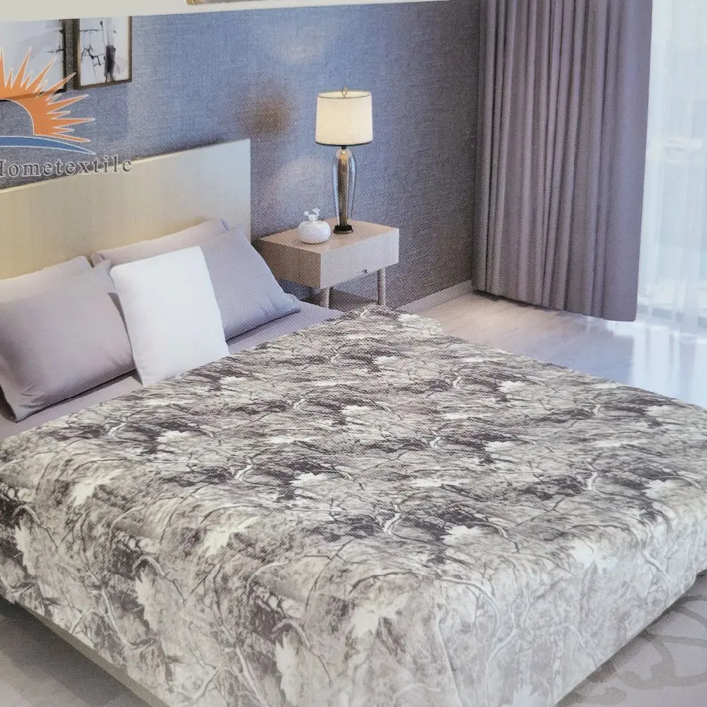HUNTING Grey  King size soft blanket over-sized warm and durable washable microfiber 100% cloth