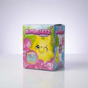 Squishy Bubble Animal Charm Keychain - Cute Stress Relief Squeeze Toy with Mystery Collectible Characters, Soft Sensory Fidget Toy for Kids & Adults, Random Color Surprise Blind Box Style