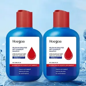 【2 Pcs】HOEGOA Selenium Disulfide  Care Shampoo: Anti-Dandruff Anti-Itch Oil Control Refreshing Scalp Cleanser Shampoo 120ML for Men and Women, Gentle Comfort Cleansing Conditioner  Care,AntiDandruff ,OilControlShampoo  thicker healthy hair