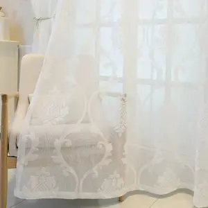 Elegant European Style Jacquard Velvet Curtain, Washable Fabric, Classic Pattern, Suitable for Bedroom Living Room Office Decor