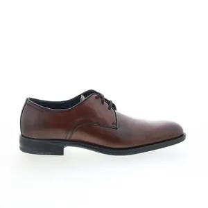 Johnston & Murphy 24-6324 Mens Brown Oxfords & Lace Ups Plain Toe Shoes