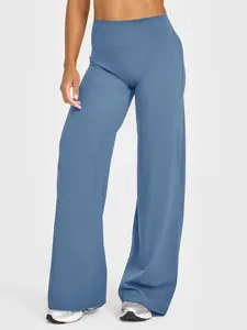 31.5'' Inseam Loose Casual Straight Leggings for Women, Workout Leggings Womens No Front Seam Straight Leggings High Waist Buttery Gym Yoga Pants, Yoga Pants Women High Waist Stretch Casual Soft Straight Leg Bottoms, Gym Sportswear Bottoms