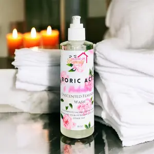 Boric Acid Feminine Wash - Body Wash for Women- Infused with Hibiscus Herbs
