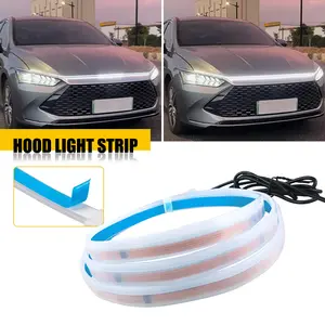 Dynamic Scan Start Up Hoodbeam Kit, Flexible Car Hood LED Meteor Strip Lights