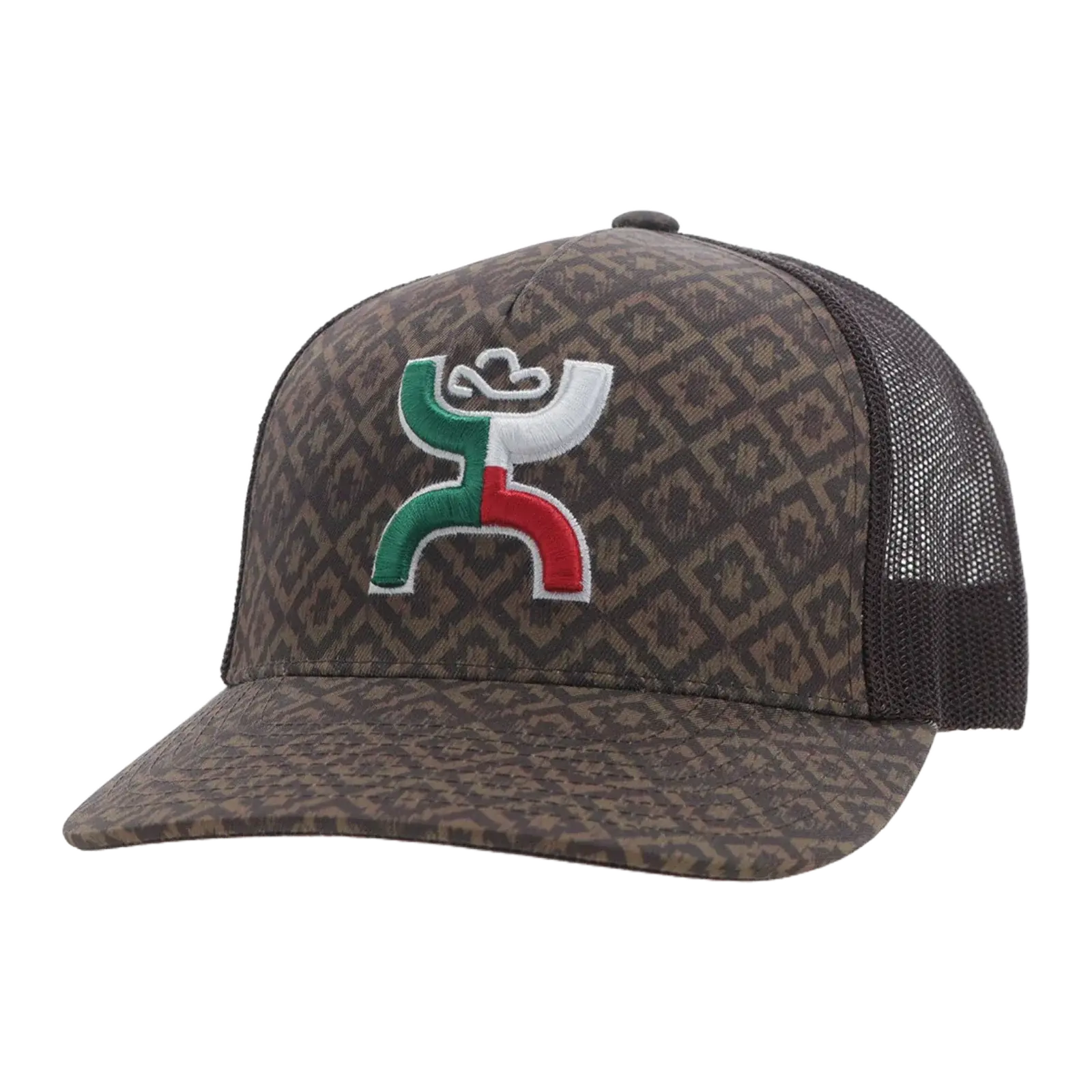 Boquillas Tan and Brown Hat with Mexico Colors Logo Hooey