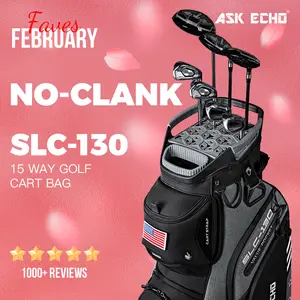 Ask Echo 2024 SLC-130 15 Dividers Grip Locking Bottom Golf Quiet Cart Bag