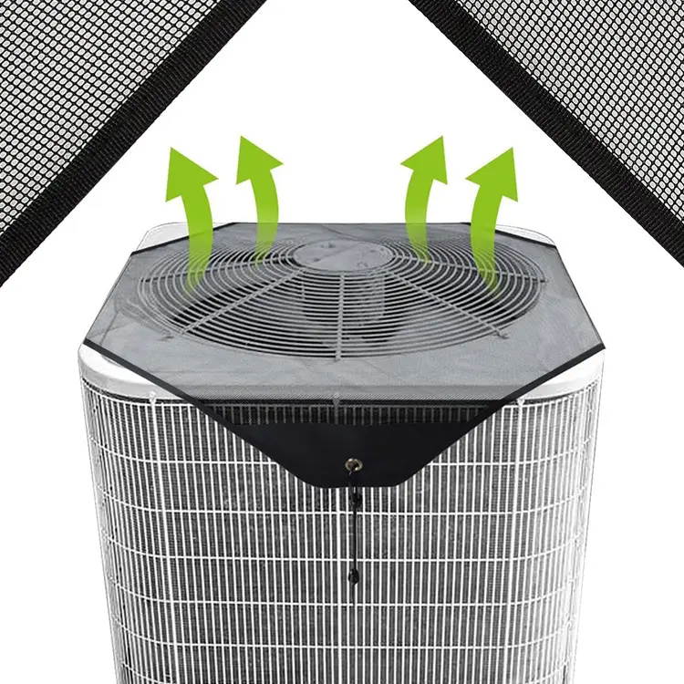 Outdoor Central Air Conditioner Mesh Cover - 36in x 36in Breathable Hvac Heat Pump Condenser Universal Dust Defender (Home Care Supplies)