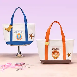 MINISO x Disney Toy Story Canvas Tote Bag | Cute Lightweight Reusable Shoulder Bag for School, Shopping, Travel & Daily Use