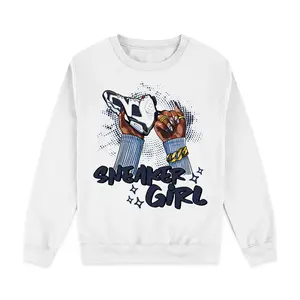 Sneaker Girl Nail Sweatshirt Match 6 Retro White Navy| Color-Match Design Shirt |Customizable Fit (S-5XL) | Ideal for Matching Your Favorite Sneakers